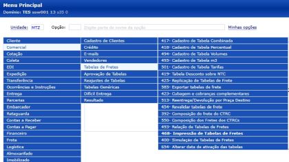 Sistema SSW: Módulo comercial