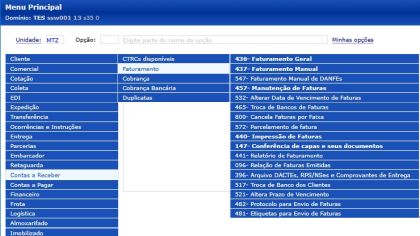 Sistema SSW: Faturamento e cobrança