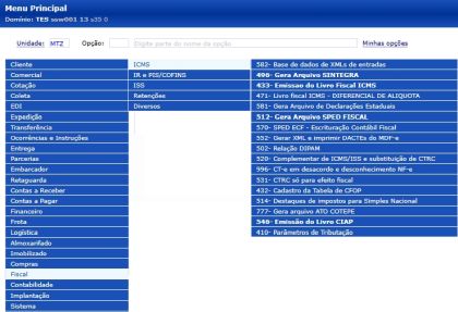 Sistema SSW: Módulo fiscal